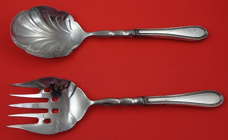 Salad Serving Set WS w/ pierced fork 11 7/8